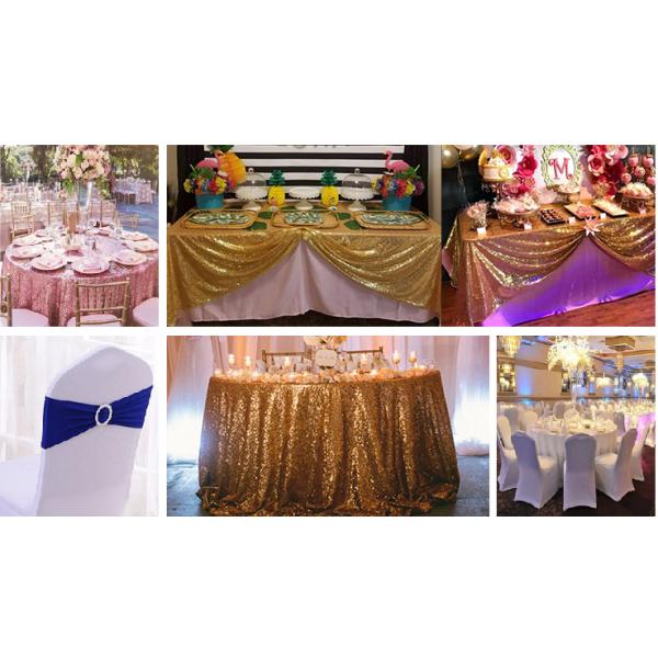 2021 New Style Round Sequin Tablecloths for Wedding Party Sequin Gold Color Fabric Wall Burgundy Large Sequin Table Cover