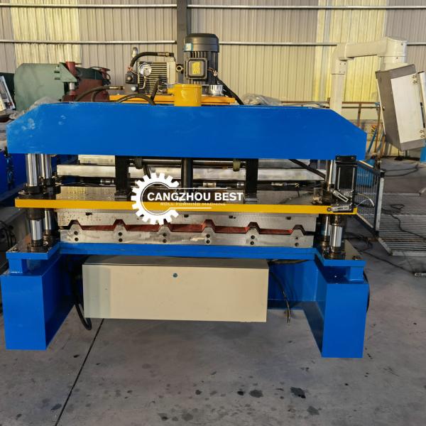 Cheap Tr4 Tr5 Tr6 Sheet Roll Forming Machine Roofing Tile Making Hydraulic Cutting for sale