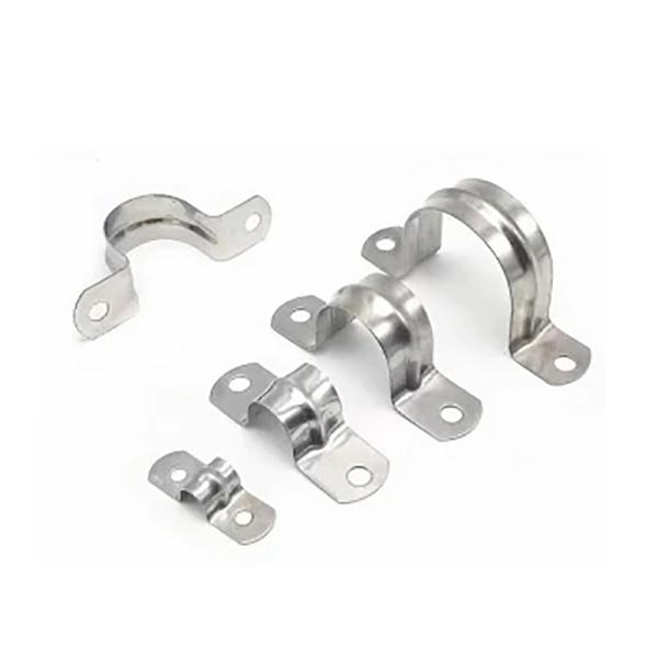 Stainless Steel Plumbing Pipe Saddle Clip Bracket With Polish Finish
