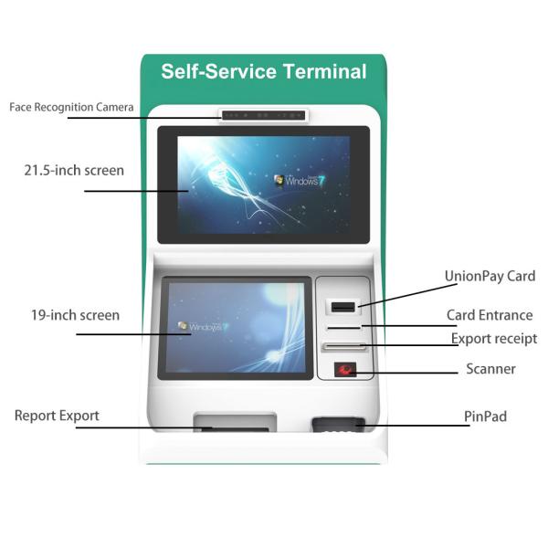 All In One Report Printing Machine Interactive Touch Screen Kiosk
