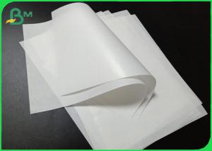China 30g- 50g Food Grade White Kraft Paper Roll For Food Paper Bags Making on sale