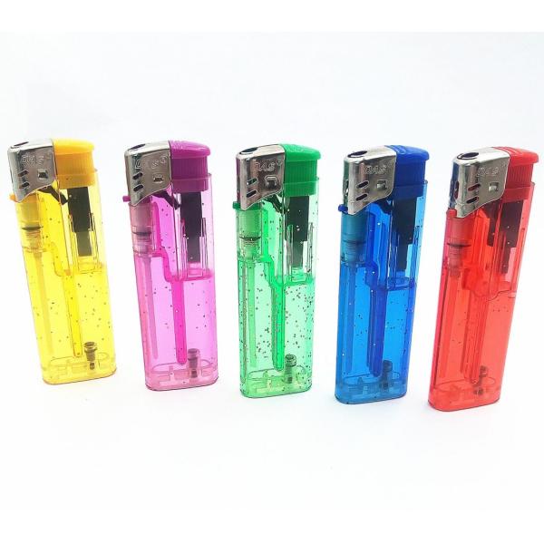 Customization Encendedor Electronic Plastic Lighter Five Colors Gas