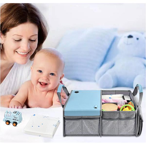 Waterproof Baby Changing Pad Diaper Bag Geometric Pattern Portable Changing Pad