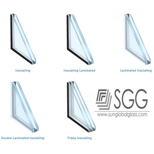 sound proof glass 6mm+12A+6mm