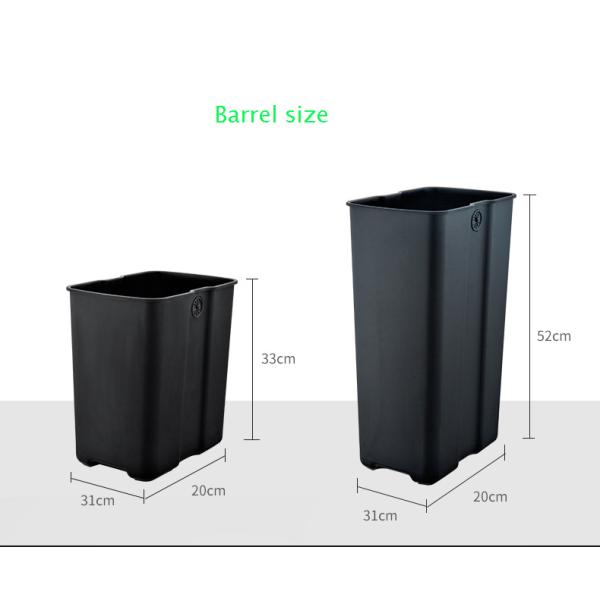 30L Gold Household Ozone Sterilization Sensor Smart Stainless Steel Waste Container Recycling Bin Trash Can