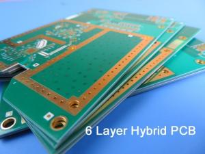 Best 6 Layer Mixed PCB On 20mil 0.508mm RO4350B and FR-4 with Blind Via for Digital Satellite Receiver wholesale