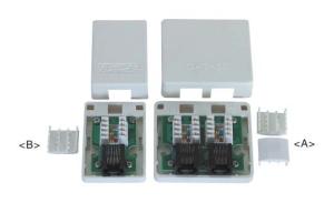 Cat5e RJ45 surface mount box