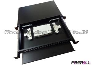 Best 48 Fibers Slide Out Fiber Patch Panel With Rails And Front Board To Bear Pigtail wholesale