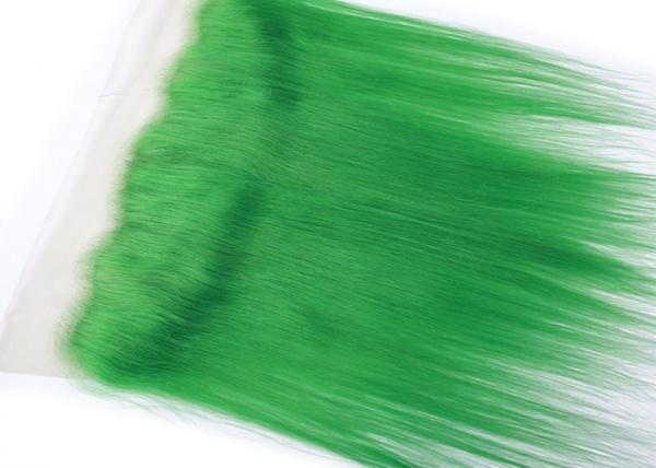 10" - 20" Human Hair Lace Closure No Synthetic Green Color No Smell