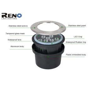 3000K-6500K LED Inground Light 24v rgbw With Bridgluxe Chip