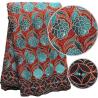 Switzerland Embroidered African Lace Print Cotton Fabric 125-145cm for sale