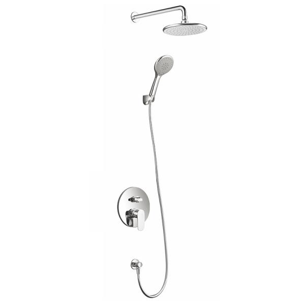 Cheap Rainfall Shower Built-in Set Modern Round Head Shower Bathroom 3 Function Hand Shower for sale