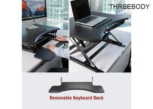 Mdf Density Board Height Adjustable Standing Desk , Home Stand Up Computer Desk