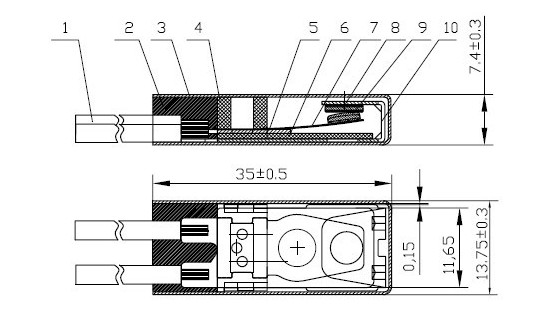 Motor Bimetal Thermal Cut Out Switch