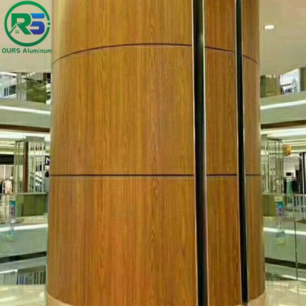 PVDF/PE Coating Aluminium Column Cladding Panel 2.5mm Anodized Metallic Wall Panels