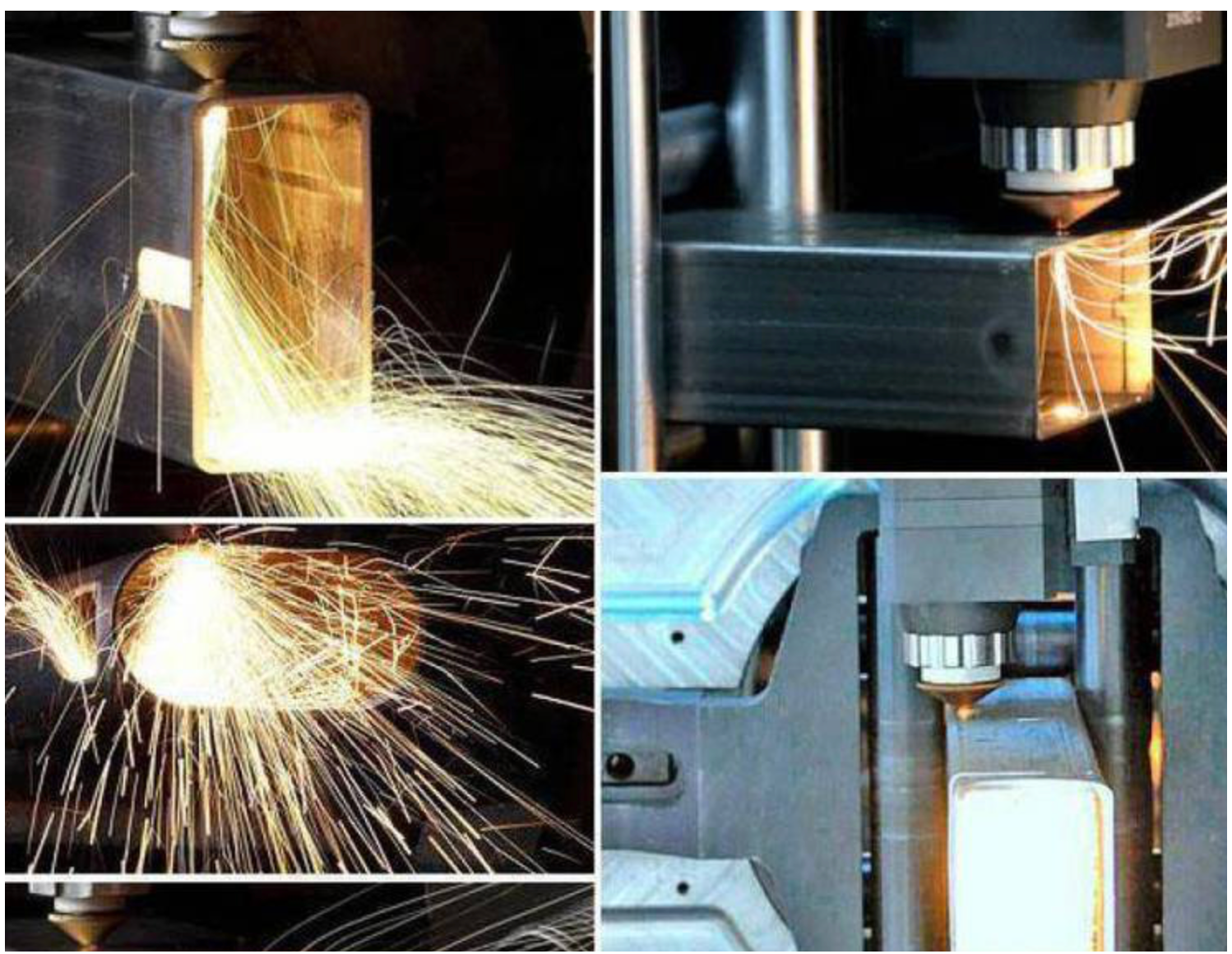Automatic Loading System Pipe Laser Cutting Machine 6000W 6m High Precision