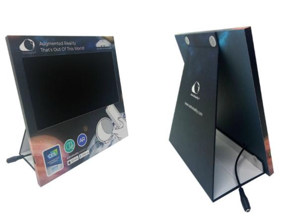 Cheap custom design retails video display monitor, counter pos with 10 inch monitor screen for sale