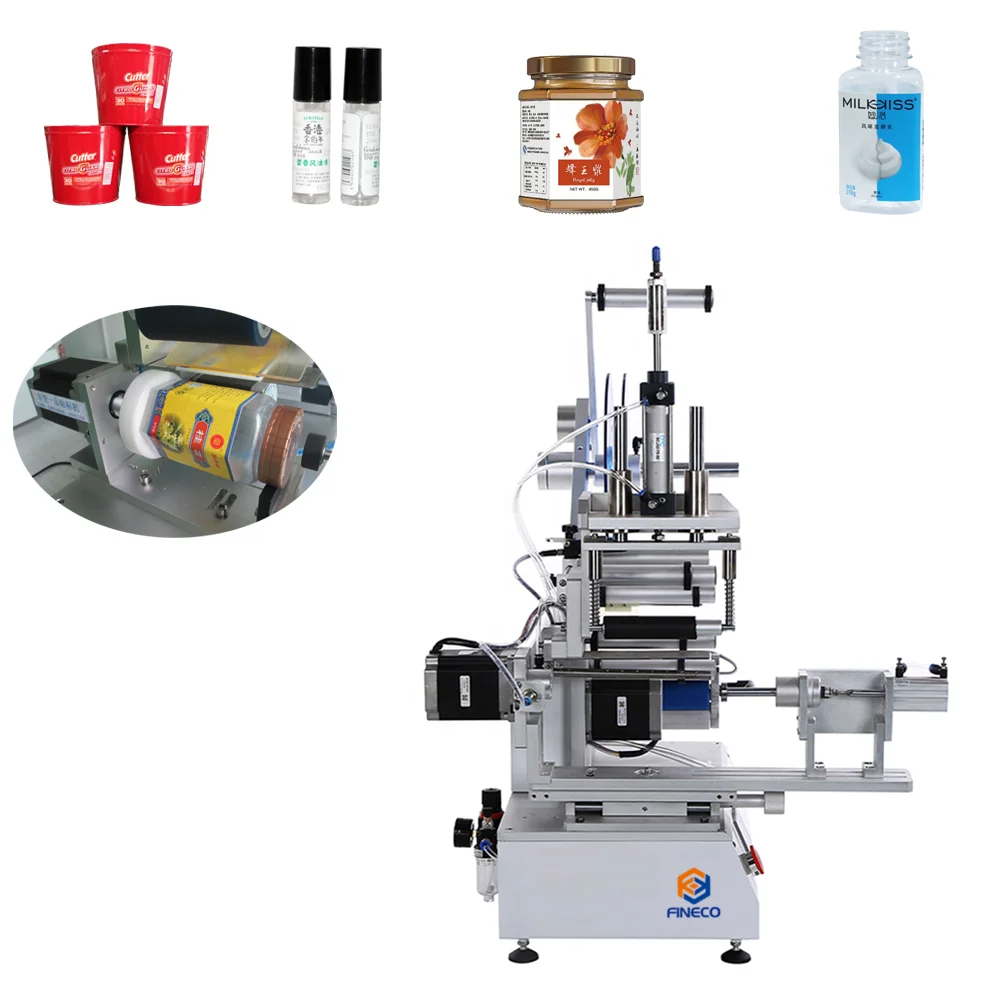 Wood Packaging Material FK616 Jar Label Applicator for Plastic Glass Round Flat Bottle