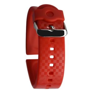 China Checkerboard Style Silicone Rubber Wristband Multi Color watch band 24mm on sale