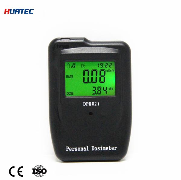 Cheap Personal Dose Alarm Meter DP802i Radiation Monitoring Devices with Big Display 30 x 40mm for sale