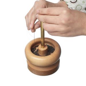 Best Wooden Manual Bead Spinner For DIY Jewelry Making Tools Spinner Holder wholesale