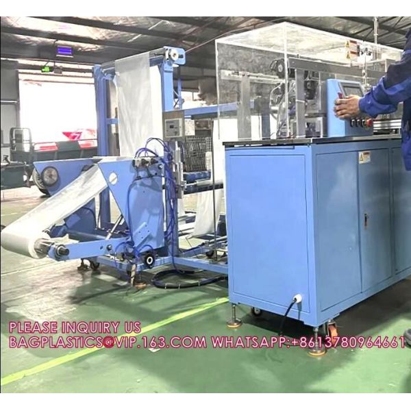 LDPE HDPE LLDPE Plastic Film Sheet Folding Machine Automatic Automatic Folding Machine