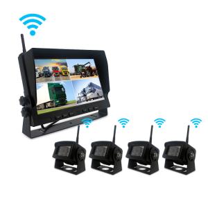 Best IP67 4CH Wireless Backup Camera System For Trucks RV Trailer ISO And Android wholesale