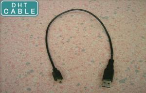 China Portable Data Storage Micro Short USB Cable PVC Jacket With Gold Plated Connector on sale