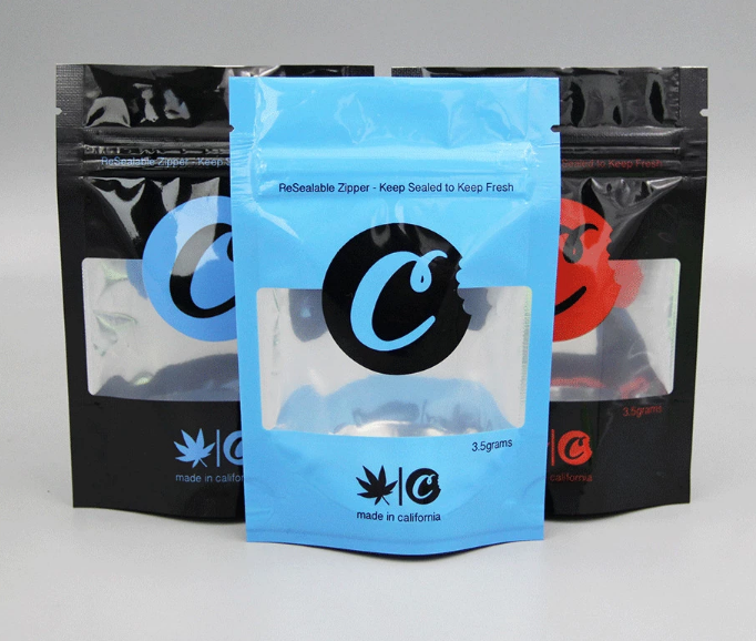 3.5g CBD Cookies k Packaging Bag , Aluminum Foil Pouch FDA Certificated