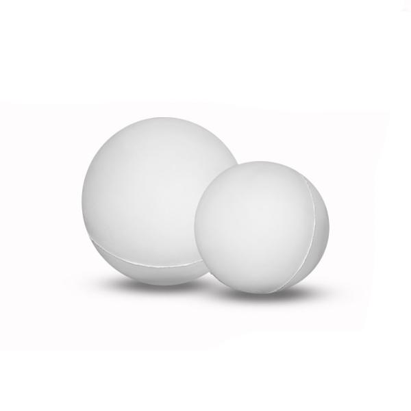 Cheap Food Grade Silicone Juggling Balls , 1 Inch Silicone White Rubber Ball With Holes for sale