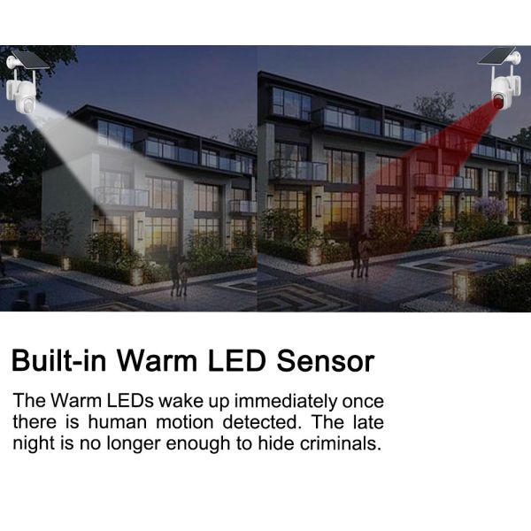 IP65 Outdoor Home Security Camera 3G 4G LTE Cellular Security Camera 2K FHD No WiFi