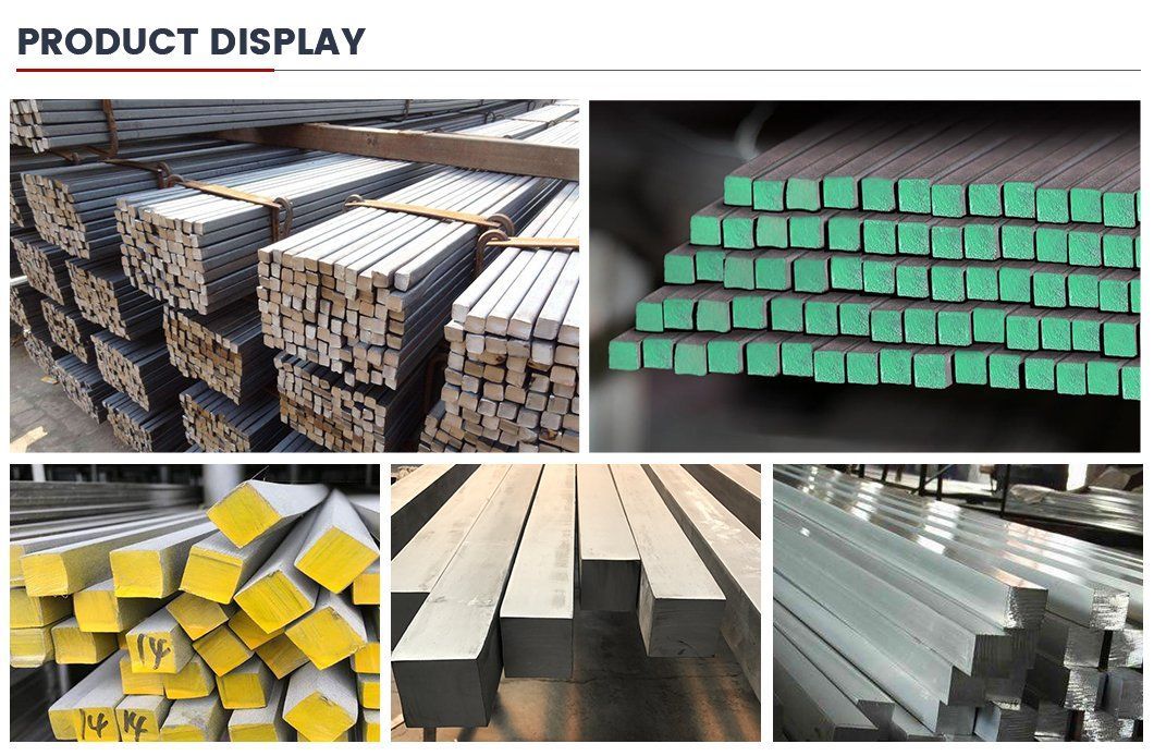 S275jr A36 50 mm Hot Rolled Square Carbon Steel Bar 40X40 50X50 Solid Iron Square Rod High Alloy Carbon Steel Bar Rod