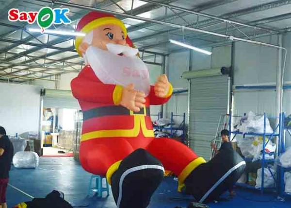 Cheap Advertisement Sedentary Sit Inflatable Outdoor Christmas Decorations Double Stitch for sale