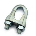 China DIN741 Wire Rope Clips,Electro Galvanized Cast Iron Malleable Steel Adjustable for sale