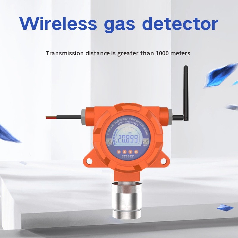 Wall Mounted IP66 Aluminum Alloy Wireless Gas Detector For Safety Monitor