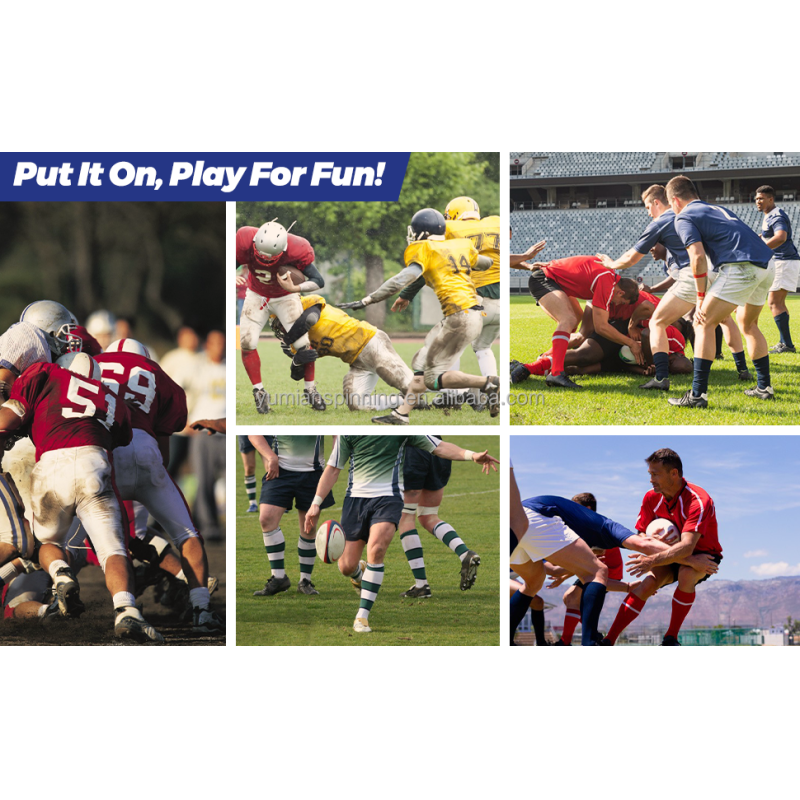 Padded Rugby Soccer Player Socks For Sports Function In Customized Colour
