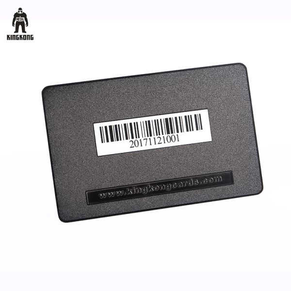 Custom High Quality Pattern Metal Wedding Invitation Card Barcode Card