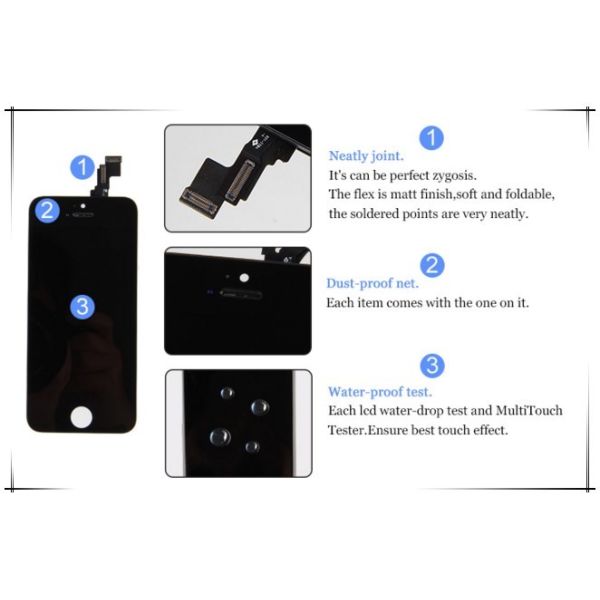 Mobile phone for iphone 5s lcd, for iphone 5s lcd touch sreen, for iphone 5s touch sreen digitizer lcd assembly