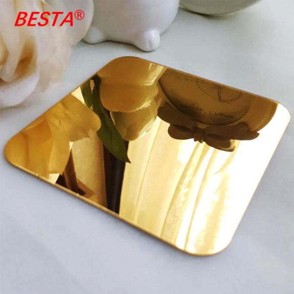 Cheap 1mm Silver Gold Rose Mirror Acrylic Sheets Self Adhesive Multipurpose for sale
