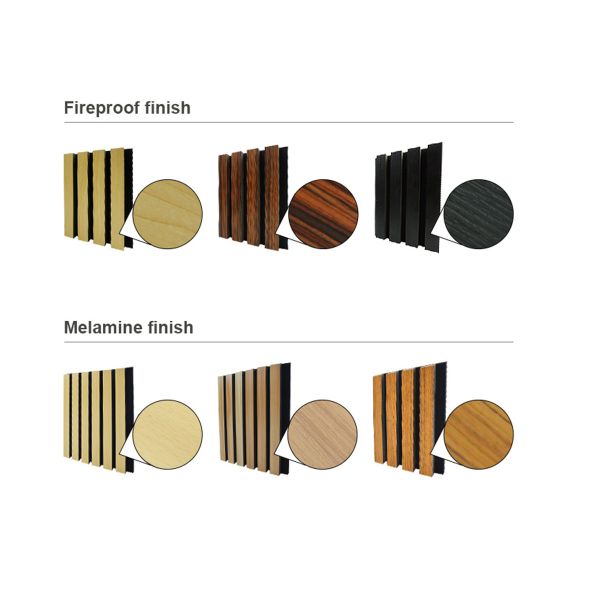 Installation Accessories Wood Frame Wall Paneling with Polyester Fiber Acoustic Panel