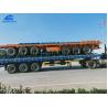 Buy cheap 40" Flatbed 3 Axles Container Semi Trailer 50 Tons Loading Capacity With Led from wholesalers