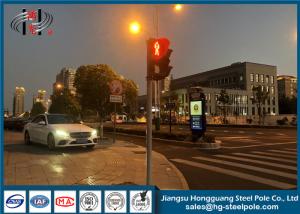 China Weather Resistance Telescopic Traffic Lighting Post Single Or Double Arms on sale