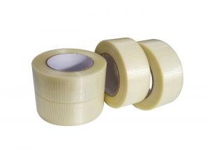 China No Residue Two Sided Adhesive Fiberglass Filament Tape For Strip Sealing on sale