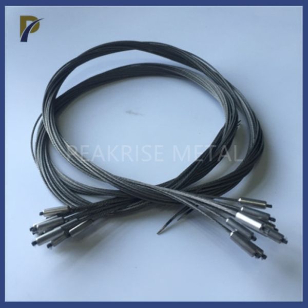 Thin 99.95% Pure Tungsten Wire Rope W1 Grade Tungsten Wire For Vacuum Single Crystal Furnace high strength tungsten