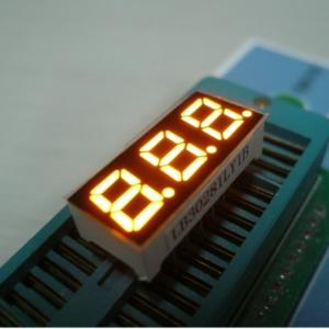 Best Three Digit Mini 7 Segment LED Display Multiplexing For Indicator Yellow wholesale