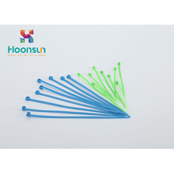 Customized Color Self Locking Nylon Cable Zip Ties Acid / Corrosion Resistant