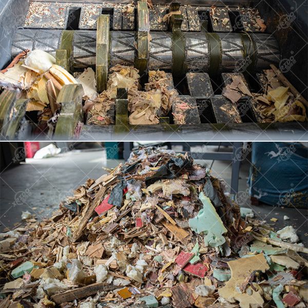 Automatic Waste Shredder Machine Industrial Solid Waste Shredder Solid Waste Dispose Plant