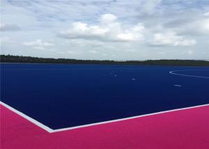 China Artificial Hockey Turf , Artificial Sports Grass Ron Filling Fire Resistant on sale