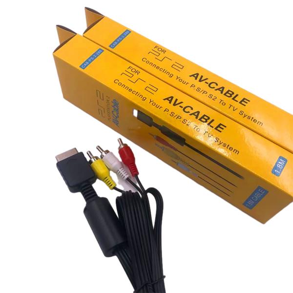 Cheap Custom Gamecube Audio Video Cable , RCA Composite Cable For Sony PS2 for sale
