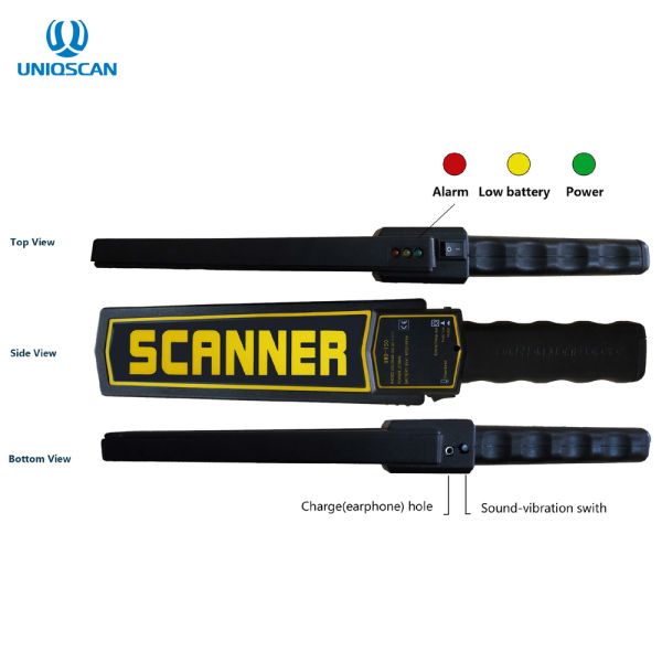 Hand Held Metal Detector Body Scanner Metal Scanner With LED Indicator